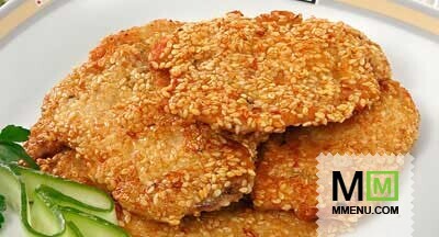 Филе цыпленка в кунжуте Филе цыпленка в кунжуте
