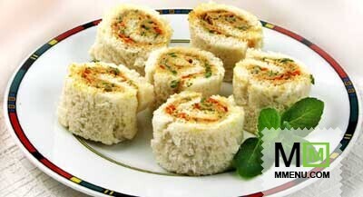 Канапе с ливерной колбасой Канапе с ливерной колбасой