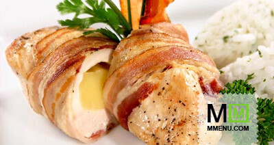 Грудка куриная в беконе Грудка куриная в беконе