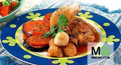 Цыпленок с баклажанами Цыпленок с баклажанами