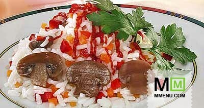 Рис с грибами и овощами Рис с грибами и овощами
