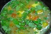 Приготовление блюда по рецепту - Пряный суп из морской рыбки. Шаг 3