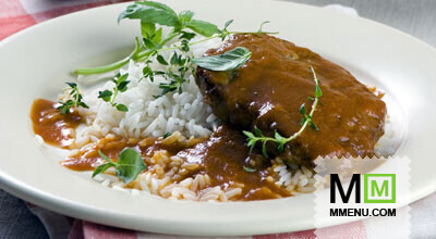 Отбивные из мяса марала в томатном соусе Отбивные из мяса марала в томатном соусе