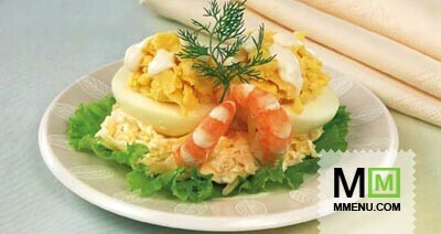 Яйца, фаршированные сыром (2)