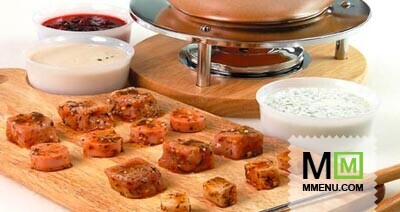 Фондю с маринованной свининой Фондю с маринованной свининой