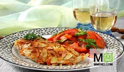 Куриная грудка в миндальной корочке Куриная грудка в миндальной корочке
