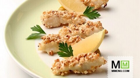 Рыбные палочки с орехами Рыбные палочки с орехами