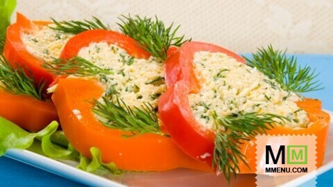 Закуска из сладкого перца с сыром Закуска из сладкого перца с сыром