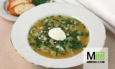 Окрошка овощная с кальмарами Окрошка овощная с кальмарами