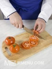 Приготовление блюда по рецепту - Закуска из помидоров с сыром. Шаг 1