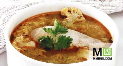 Куриный суп с цветной капустой Куриный суп с цветной капустой