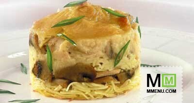 Запеканка из вермишели с курицей и Запеканка из вермишели с курицей и