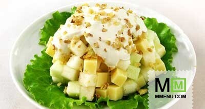 Салат фруктовый с орехами и сыром (2) Салат фруктовый с орехами и сыром (2)