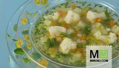Суп овощной с фасолью (2)