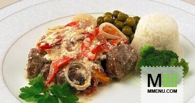 Субпродукты, тушенные со сметаной Субпродукты, тушенные со сметаной