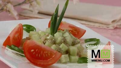 Хлебный салат с овощами Хлебный салат с овощами