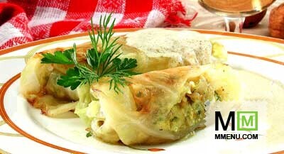 Капустные рулеты с сыром Капустные рулеты с сыром