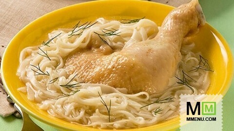 Курица с домашней лапшой Курица с домашней лапшой