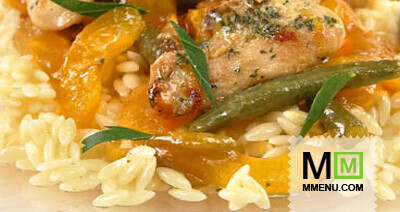 Пряная курица с абрикосами Пряная курица с абрикосами
