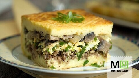 Слоеный пирог из мяса с овощами Слоеный пирог из мяса с овощами