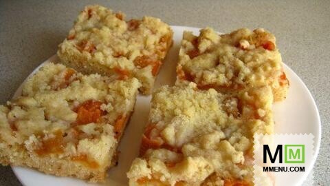Вкусный песочный пирог с абрикосами Вкусный песочный пирог с абрикосами
