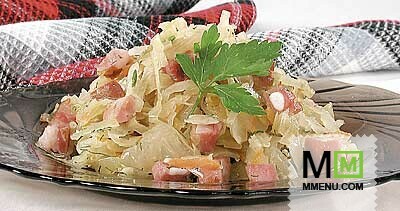 Баварский салат из квашеной капусты