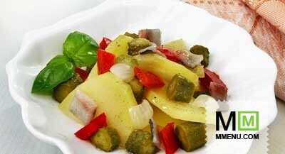 Салат с корнишонами Салат с корнишонами
