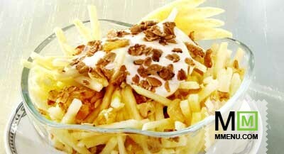 Салат из яблок с орехами Салат из яблок с орехами