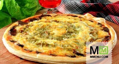 Пицца с печенью и капустой Пицца с печенью и капустой