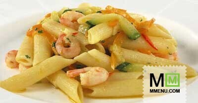 Макароны с креветками и шафраном Макароны с креветками и шафраном