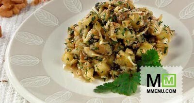 Закуска из баклажанов с орехами Закуска из баклажанов с орехами