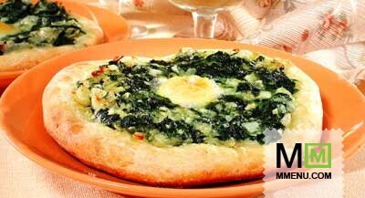 Мини-пицца с перепелиными яйцами Мини-пицца с перепелиными яйцами