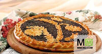 Постный пирог с маком и медом Постный пирог с маком и медом