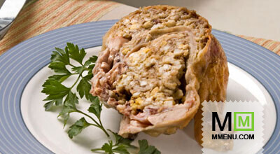 Курица, фаршированная блинами (2) Курица, фаршированная блинами (2)