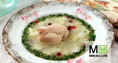 Суп с курицей и клюквой Суп с курицей и клюквой