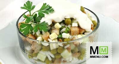 Салат с курицей и рисом Салат с курицей и рисом