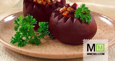 Свекла, фаршированная грибами Свекла, фаршированная грибами