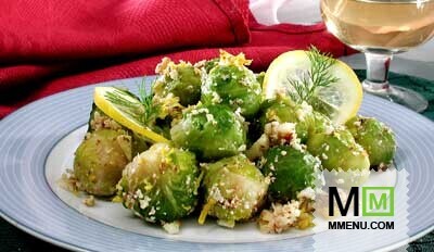 Брюссельская капуста с орехами Брюссельская капуста с орехами