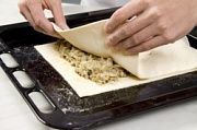 Приготовление блюда по рецепту - Праздничный пирог с курицей и грибами. Шаг 14