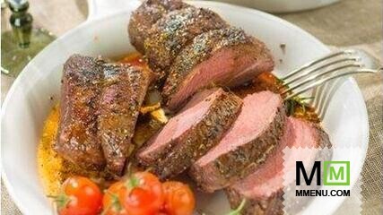Стейк из говядины с овощами-гриль Стейк из говядины с овощами-гриль