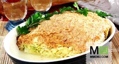 Капуста, запеченная с овсяными хлопьями Капуста, запеченная с овсяными хлопьями
