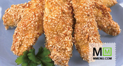 Куриные палочки в кунжуте Куриные палочки в кунжуте