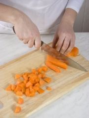 Приготовление блюда по рецепту - Запеканка из творога с тыквой. Шаг 2