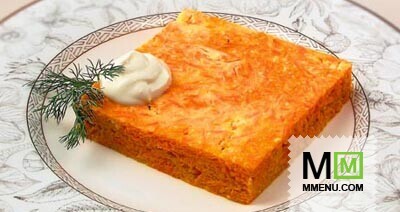 Морковная запеканка с творогом Морковная запеканка с творогом