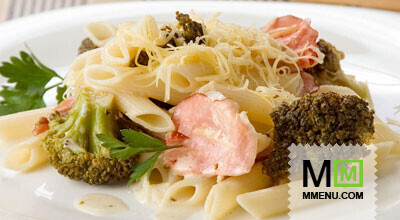 Макароны под соусом с брокколи Макароны под соусом с брокколи