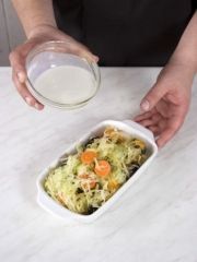 Приготовление блюда по рецепту - Овощной кугель. Шаг 5