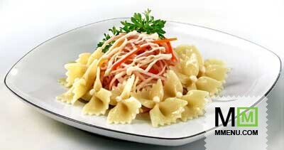 Салат с ветчиной и макаронами Салат с ветчиной и макаронами