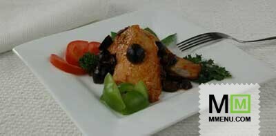 Курица, тушеная с маслинами Курица, тушеная с маслинами