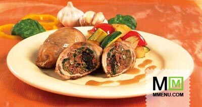 Мясные рулетики с овощами Мясные рулетики с овощами