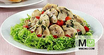 Горячая закуска с шампиньонами Горячая закуска с шампиньонами